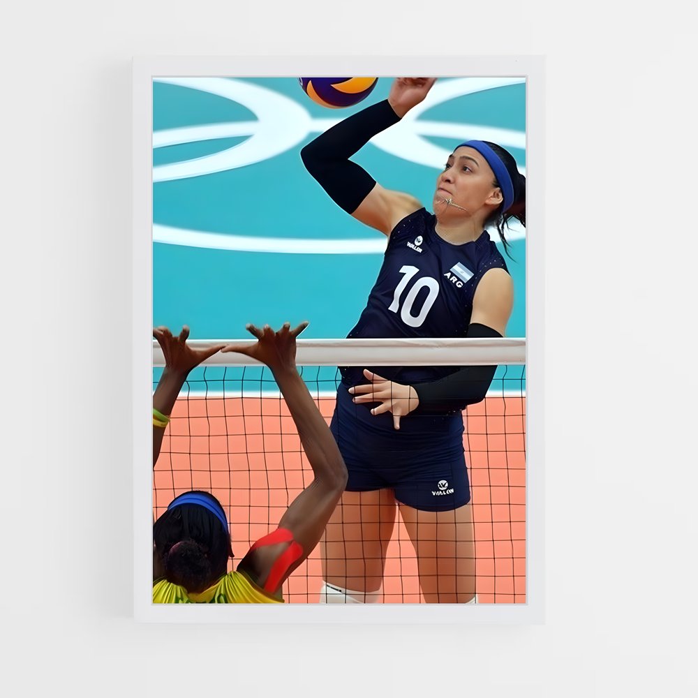 Poster Équipe de Volleyball Argentine (vue 3)